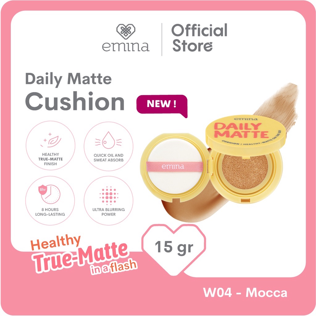 EMINA CUSHION DAILY MATTE SPF 25PA++ OIL CONTROL AGENT 15GR