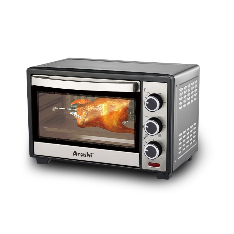 Oven Listrik Arashi S26A Kapasitas 26 Liter Low Watt Garansi Resmi