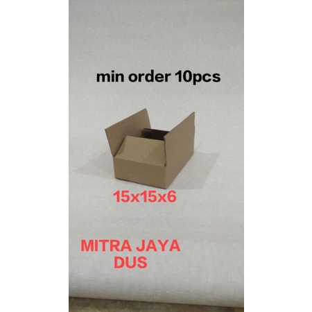 

kardus packing 15x15x6 bahan POLOS MIN ORDER 10PCS