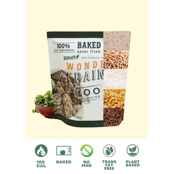 

Low Calorie Snack WONDER GRAINS SEAWEED SPINACH vegan baked crackers
