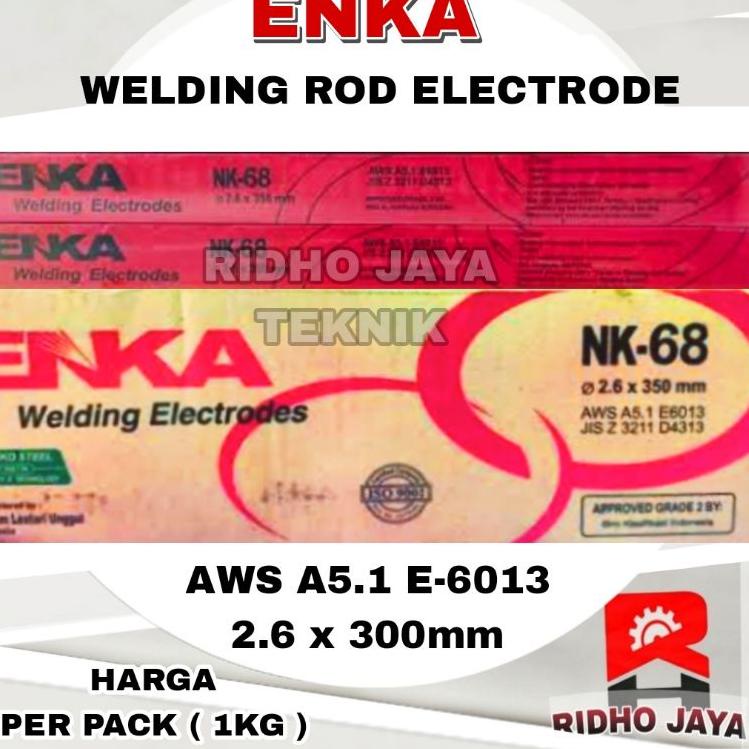 ↻ Kawat Las NK-68 / ROHA / WIZCORE 3.2mm / 2.6mm x 350mm E6013 ↟