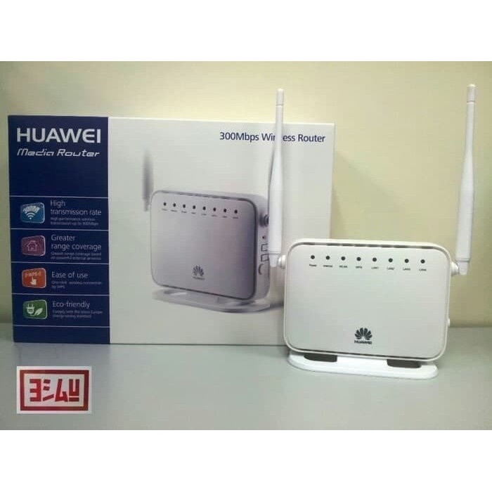 Wireless Media Router Huawei HG232F Wifi 4 LAN 1 WAN 2 Antena 300 mbps