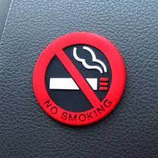 Stiker Peringatan no smoking dilarang merokok Sticker gambar Tempel Perekat