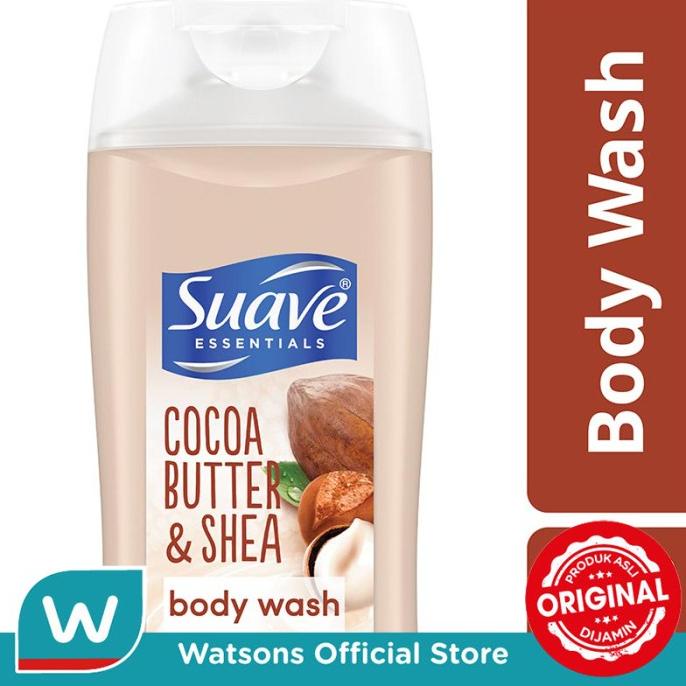 PROMO SERU (BISA COD) Suave Body Wash Essential 443Ml - Cocoa Butter Shea TERLARIS TERPERCAYA ORIGIN