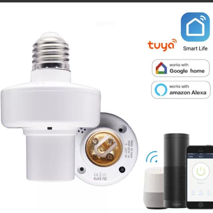 Tuya Smart Life Wifi Light Socket Lamp Holder For E27