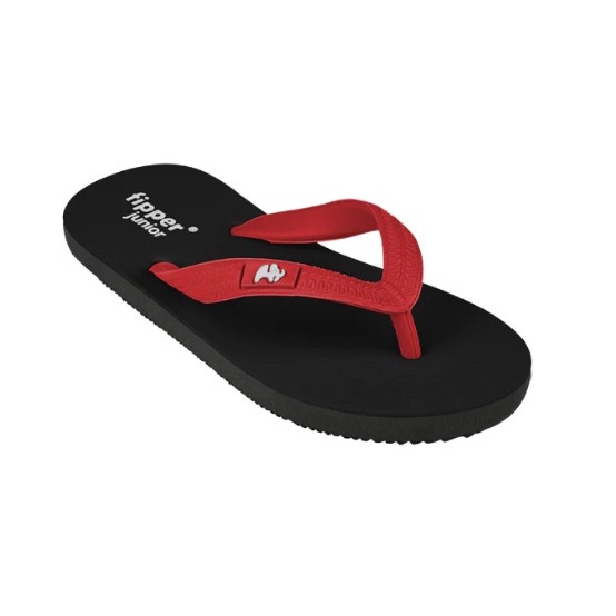 Sandal Fipper Junior Black Grey Dark Red Original