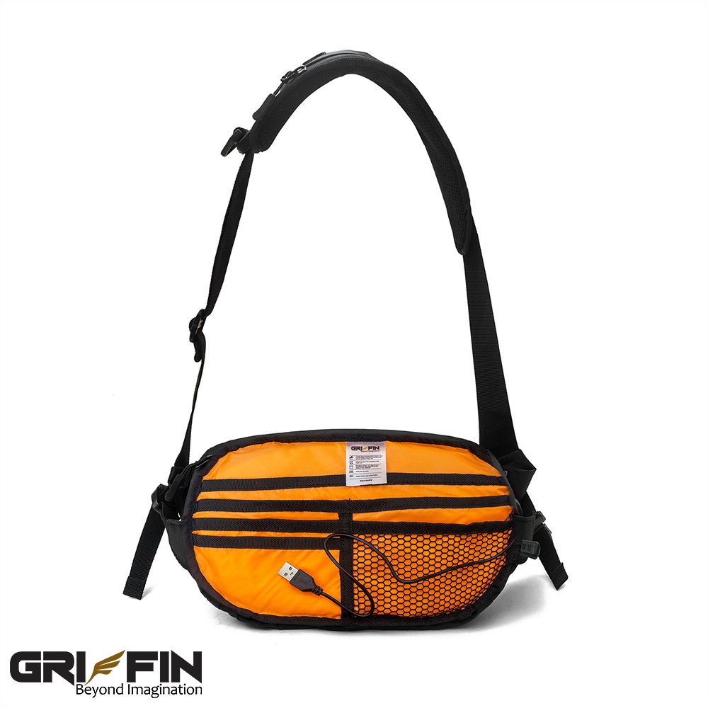 Tas Waistbag Pria Hexa by Griffin Apparel Hitam Bimo Waterproof Keren