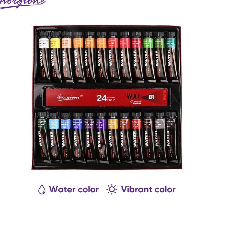 

☺☺» Giorgione Watercolor Paint Set Paket Cat Air 12/24 Warna 12ml/botol