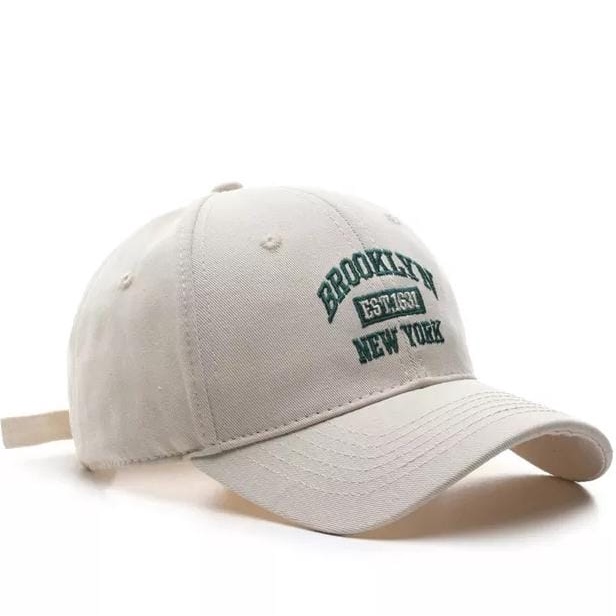 Topi baseball clip cakop besi bahan katun bordir termuh