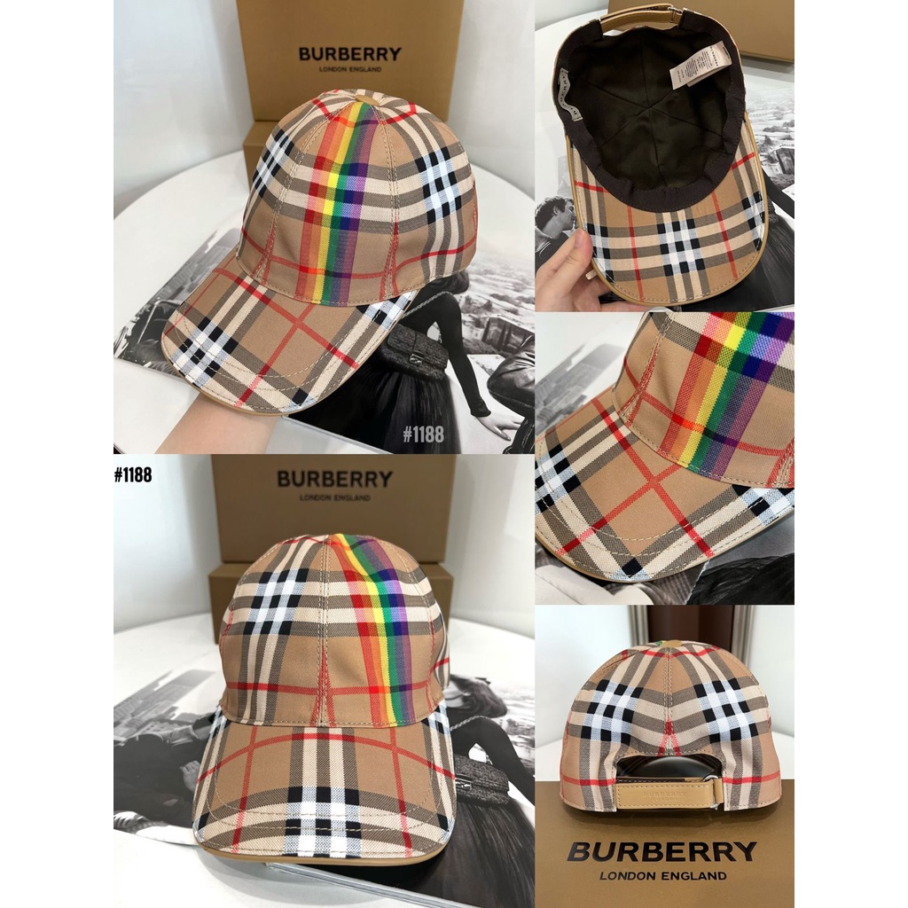 BBR Pride Rainbow Nova Check Baseball Cap 1188