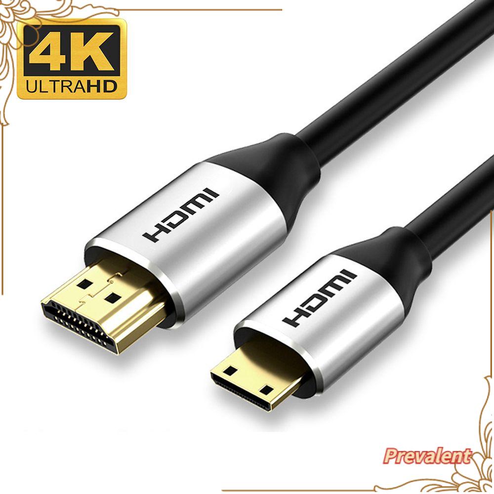 Preva Kabel Mini HDMI to HDMI Camcorder 3D High Speed Video Audio 4K 1080P