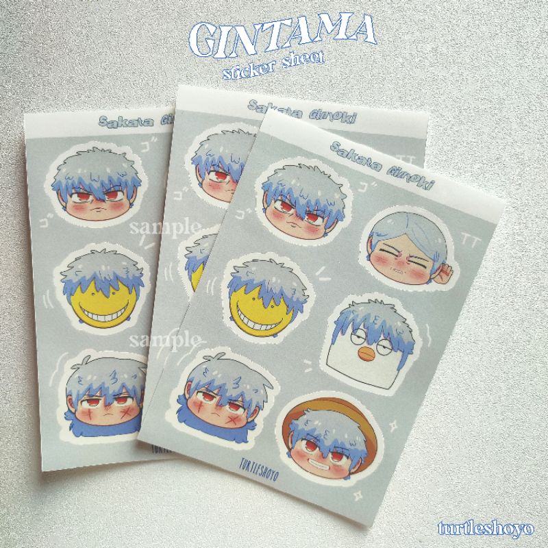 

Gintama Sticker Sheet Sakata Gintoki (READY STOCK)