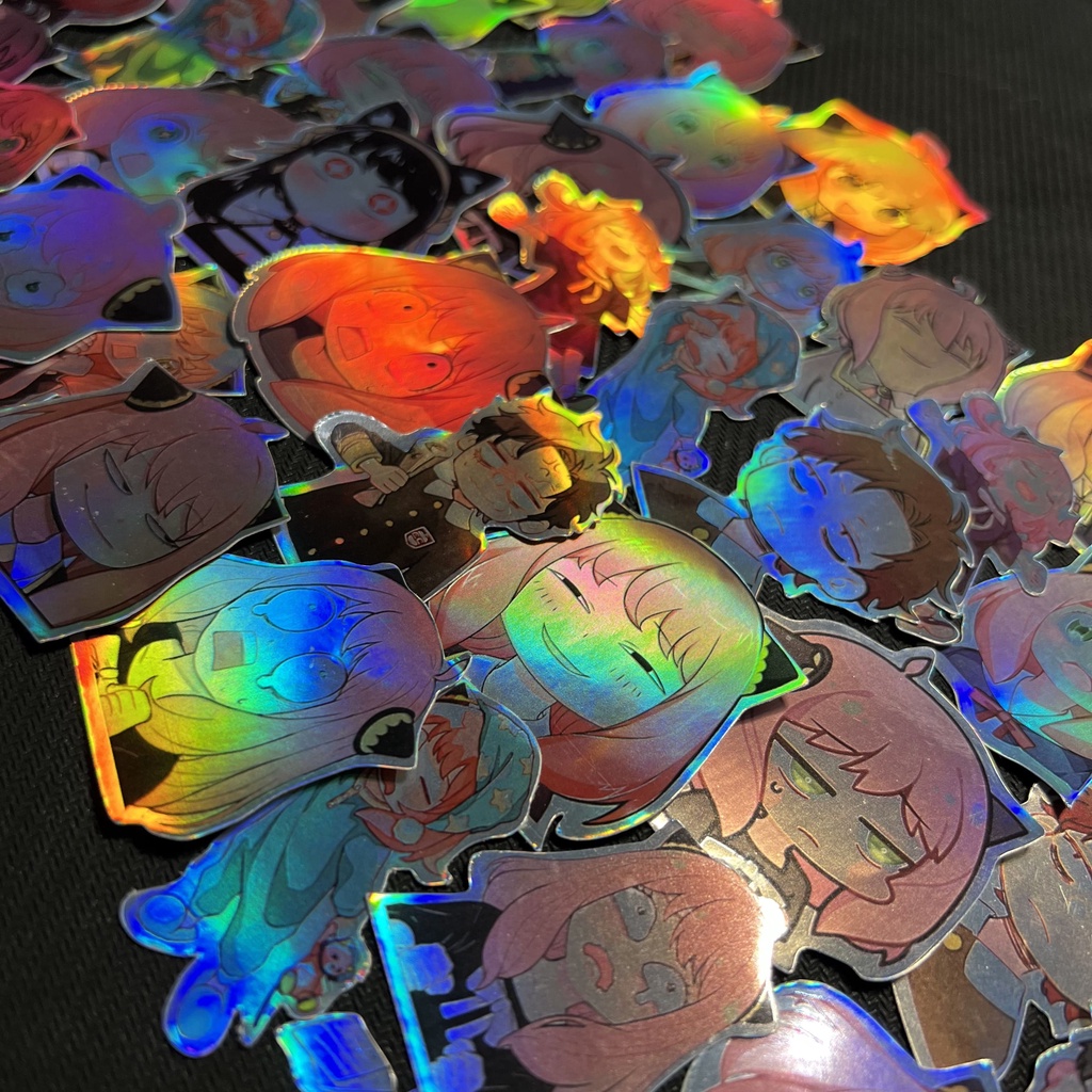 

SPYxFAMILY - Sticker Hologram isi 3 Pcs