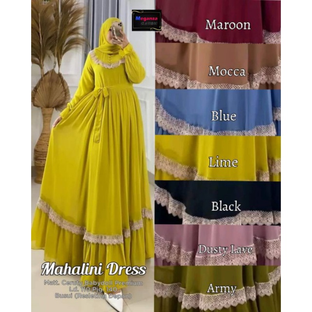 MAHALINI DRES WANITA TERBARU BY MEGA