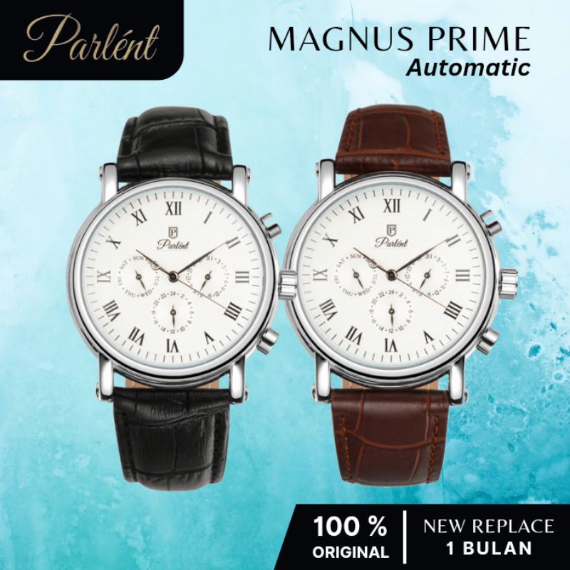 Jam Tangan Pria Automatic Parlent Magnus Prime ORIGINAL Resmi