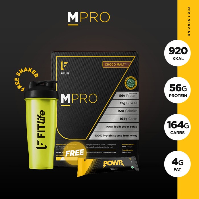 FITlife - MPRO Choco Malt Mass Pro Gainer FITlife 5,3lb