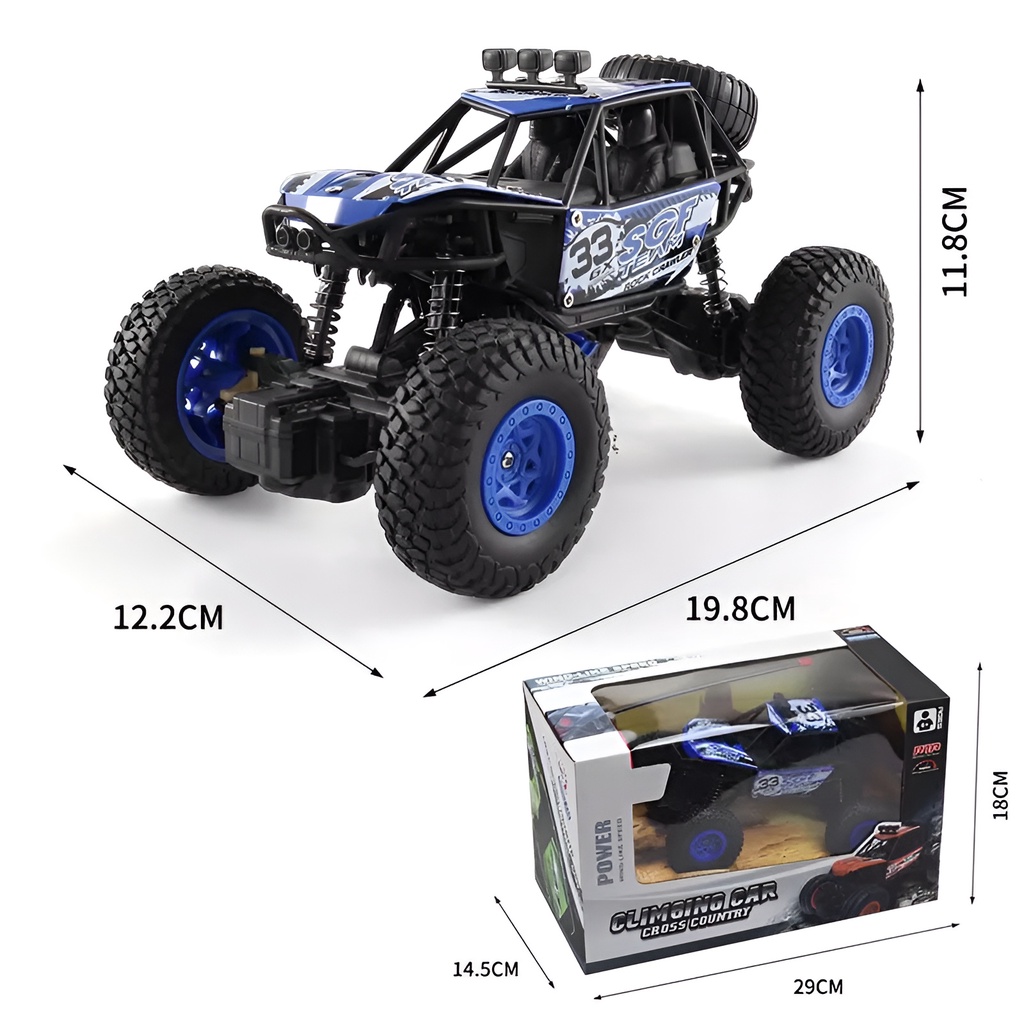 Mobil Remote Control Cross Country | Mainan Anak Laki Laki 3-4-5-6-7 Tahun | RC Power Climbing | Mainan Anak Cowok Mobil Mobilan