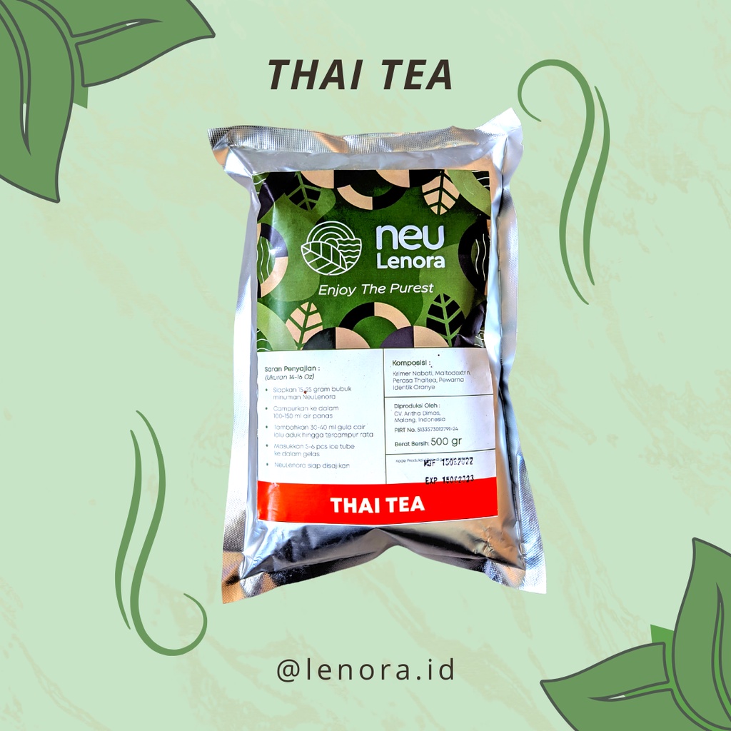 

NEULENORA Bubuk Minuman Thai Tea Premium Plain 500gram