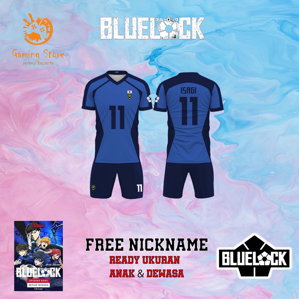 Jersey Latihan di Anime BLUE LOCK