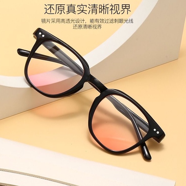 Rowling (ka-235)Terbaru 2022 Kacamata Hitam wanita Kacamata 2 warna Pink Blush on  import