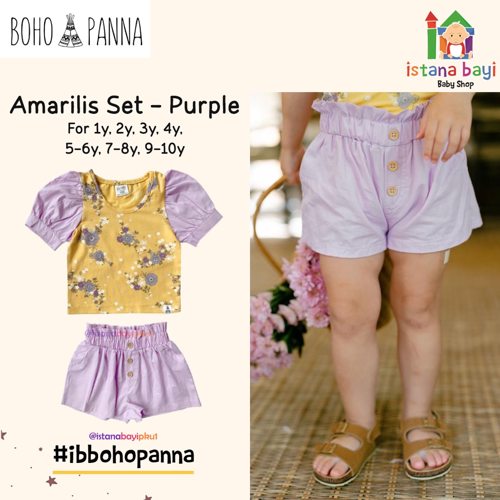 BOHOPANNA AMARILIS SET - SETELAN ANAK PEREMPUAN 1-10 TAHUN