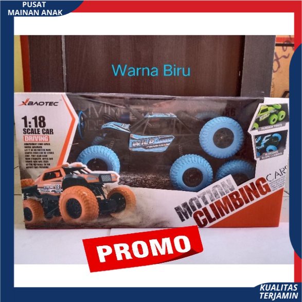 MAINAN MOBIL REMOT CONTROL TERBARU 4WD 8 RODA 1;18 MOTION R/C CLIMBING CAR BATERAI CAS