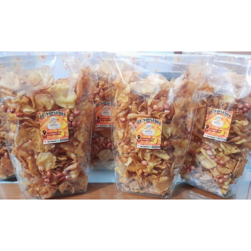 

gado gado kripik ketela empuk