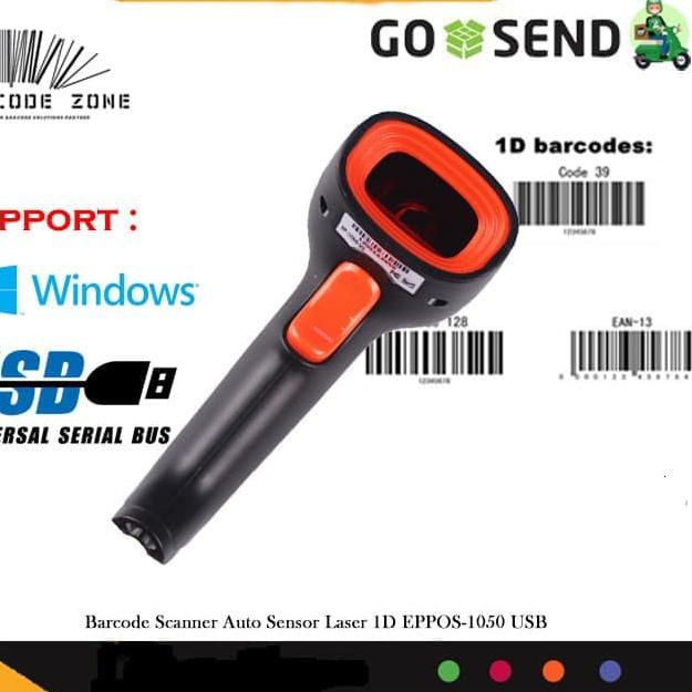 Terbaru BARCODE SCANNER LASER EPPOS EP-1050M/EP 1050M/EP-1050 (USB) AUTOSCAN