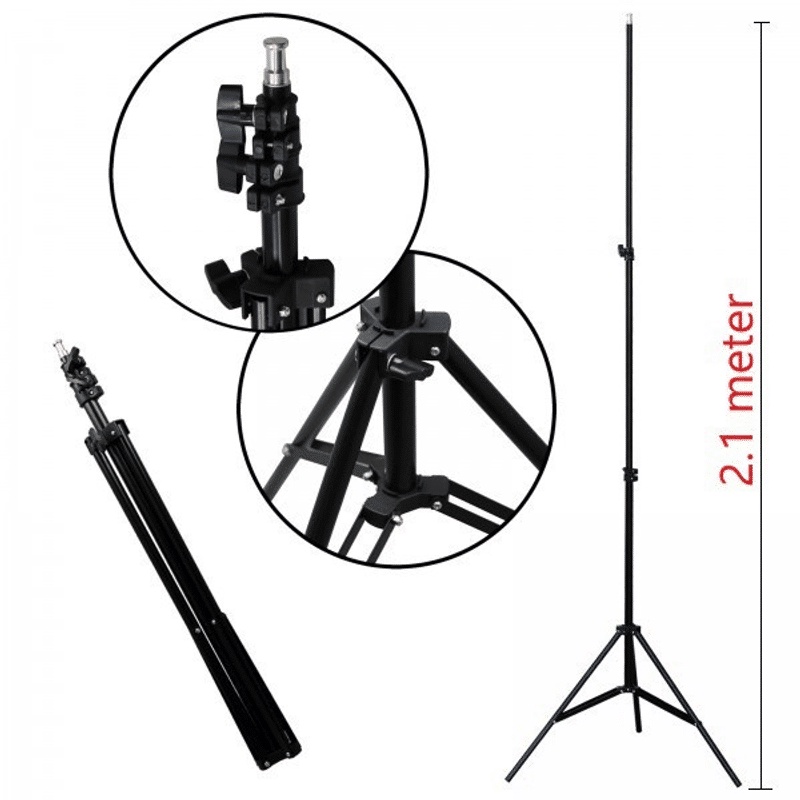 ANG Tripod Handphone 2 Meter Besi Plus Mini ball head Holder Hp Tomsis Remote Bluetooth
