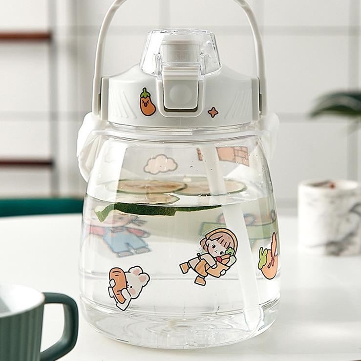 Special  Botol Minum Anak 1300 ML Botol Gemoy Bening 1.3 Liter Botol Viral Motivasi 1,3 Liter  STICK