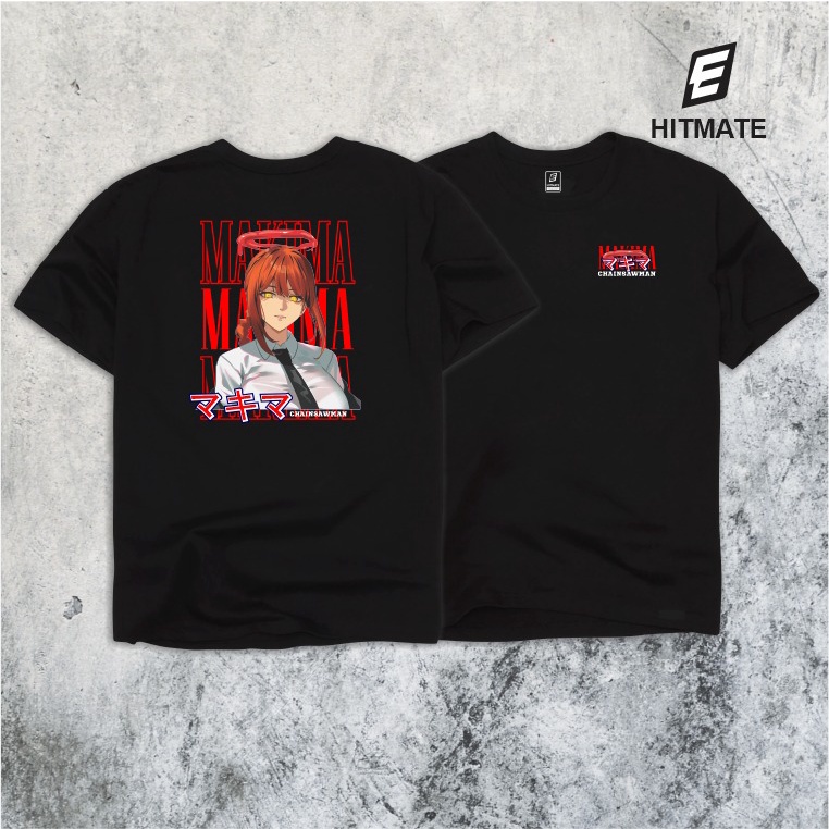 Kaos Anime Makima Chainsaw Man Baju Manga Chainsaw Man Cewek Wibu Terbaru