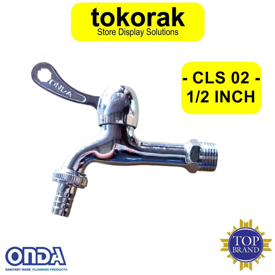 KRAN AIR ATAP CLS 02 ONDA KERAN SELANG TEMBOK TAMAN 1/2&quot; CLS02