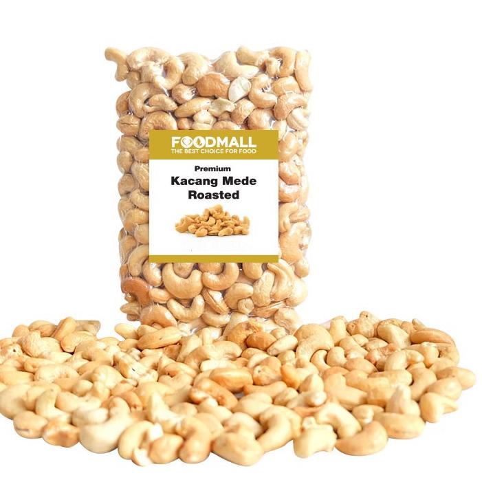 

8.8 STOK READY Kacang Mede Roasted UTUH / Mete Oven Panggang Matang Siap Makan