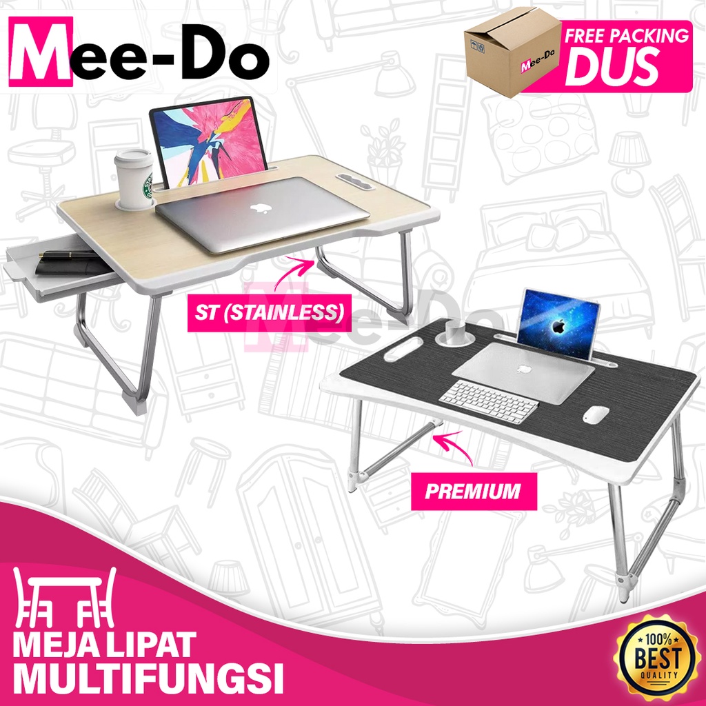 Mee-Do Meja Lipat Laptop Belajar Anak Folding Table Desk Premium