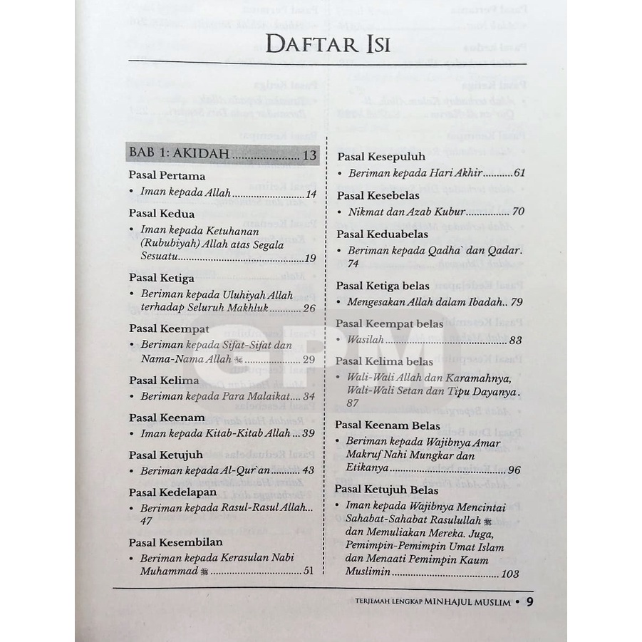 Kitab Minhajul Muslim Syaikh Abu Bakar Al-Jazairi Edisi Terjemahan Lengkap | Hard Cover | Ziyad Books