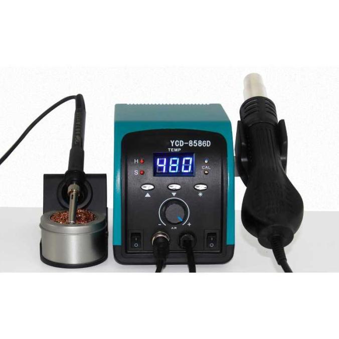 Ycd Desoldering Heat Gun + Solder Dengan Station 220V/750W - 8586D