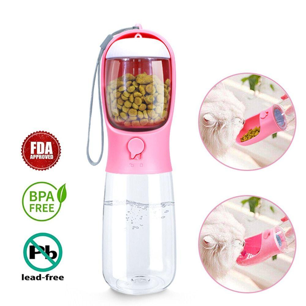 [Elegan] Botol Air Pet Anti Bocor 550ml Botol Minum Untuk Anjing Anjing Aksesoris Hewan Peliharaan Mudium Kecil Anjing Kucing Pet Drinker