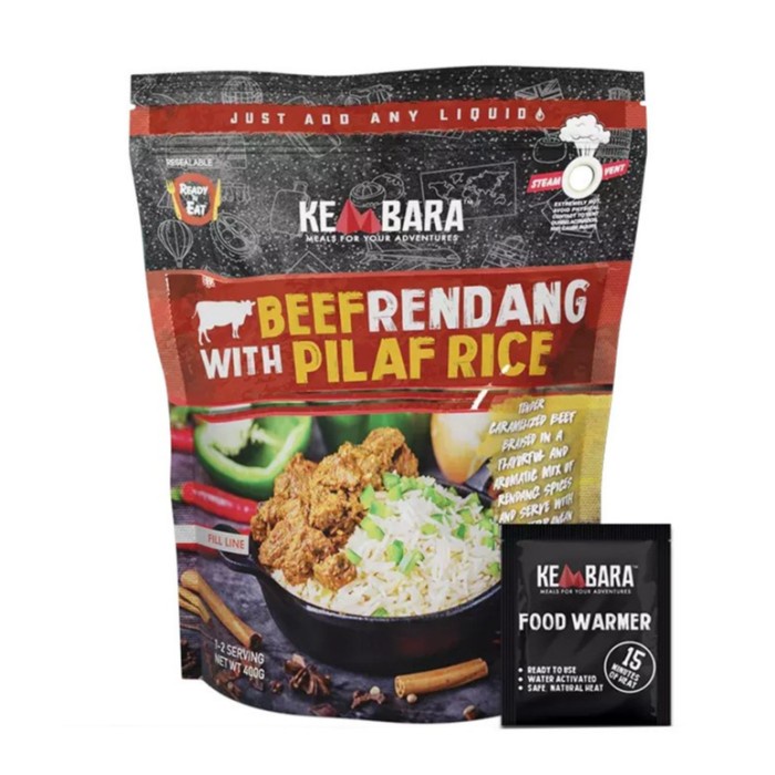 

⭐BISA COD⭐ Makanan Instant Kembara Food Meal Beef Rendang With Pilaf Rice