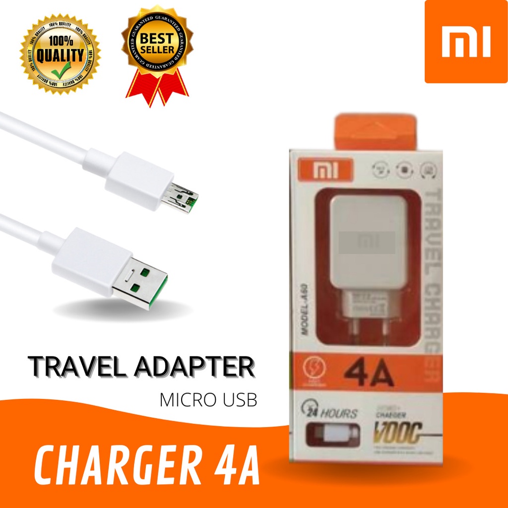 CHARGER XIAOMI 4A &lt;MICRO&gt; FAST CHARQING harga 18.5000