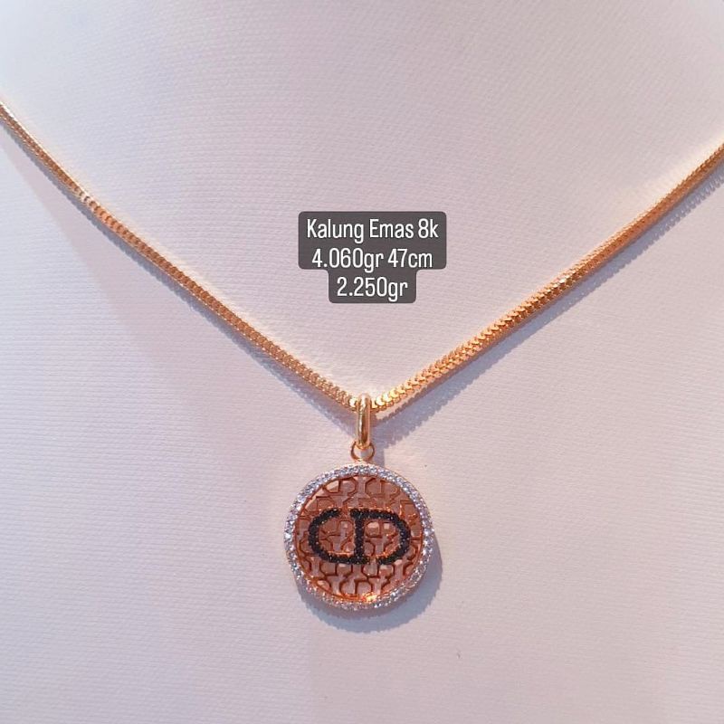 kalung emas Jakarta kadar 8k/375%