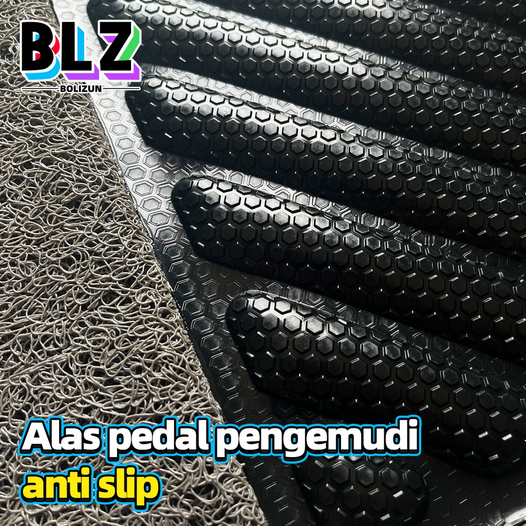 Bolizun Karpet Mobil 5 Pcs 2 Baris Universal pvc mie bihun Penebalan 16MM/ Universal bisa diaplikasikan ke semua mobil