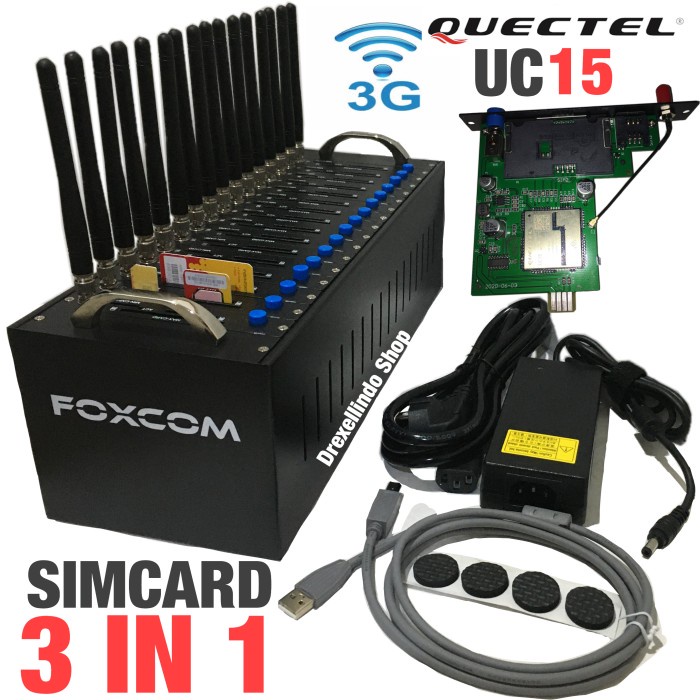 Mdo Modem Pool Foxcom 16 Port Usb 3G Quectel Uc15