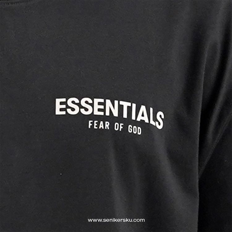 Essentials FOG Floral Black Tee SS19