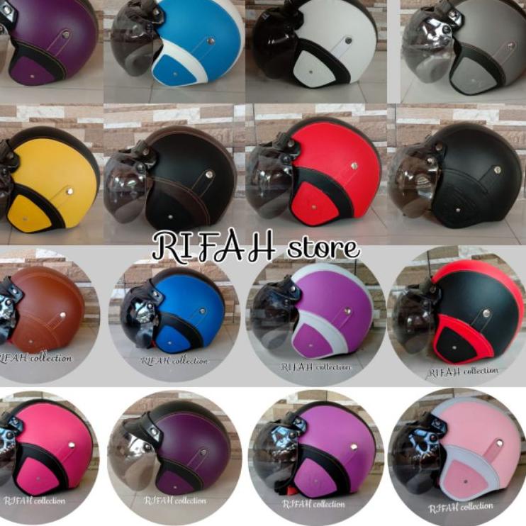 Dijamin Keren HELM BOGO CLASSIC,HELM BOGO DEWASA,HELM BOGO KULIT POLOS,HELM DEWASA,HELM BOGO WANITA,
