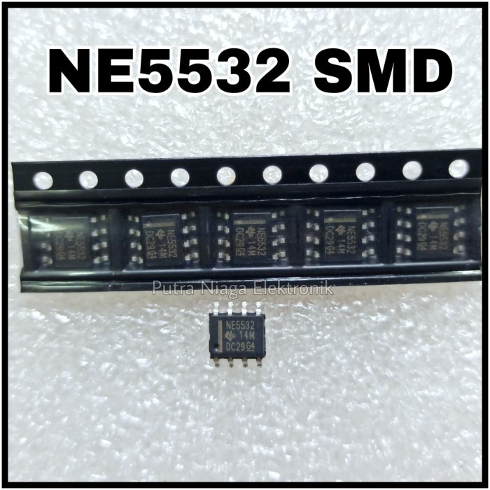 ic NE5532 SMD N5532 SOP8 Dual Low Noise Op-Amp putr4n14 Murah