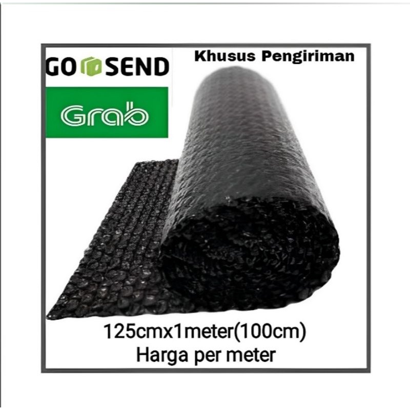 Bubble Wrap Hitam 125x100Cm (Harga per 1 meter)