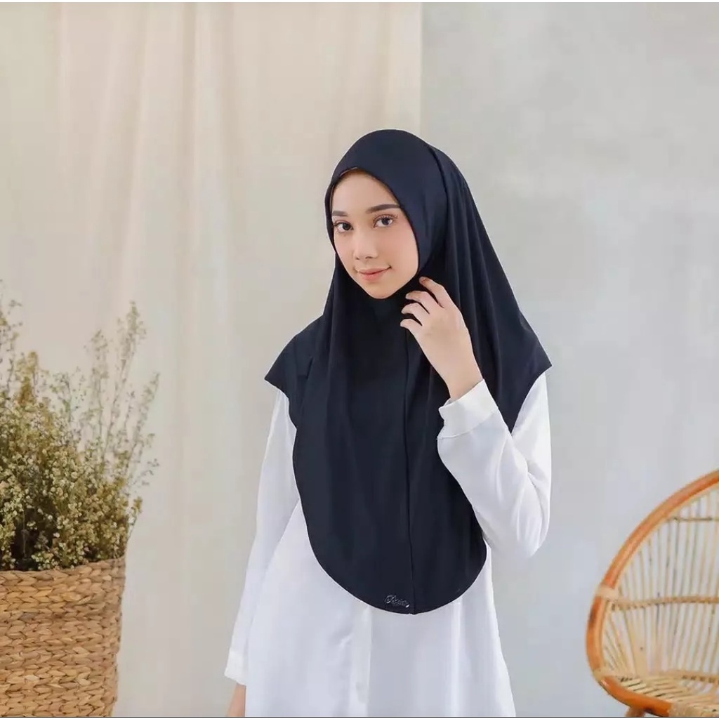 HIJAB BERGO ZAIDA MALAY NON PET PREMIUM VIQAST BERGO INSTAN ZAIDA SYIRIA POLOS JILBAB INSTAN PINGUIN KERUDUNG INSTAN