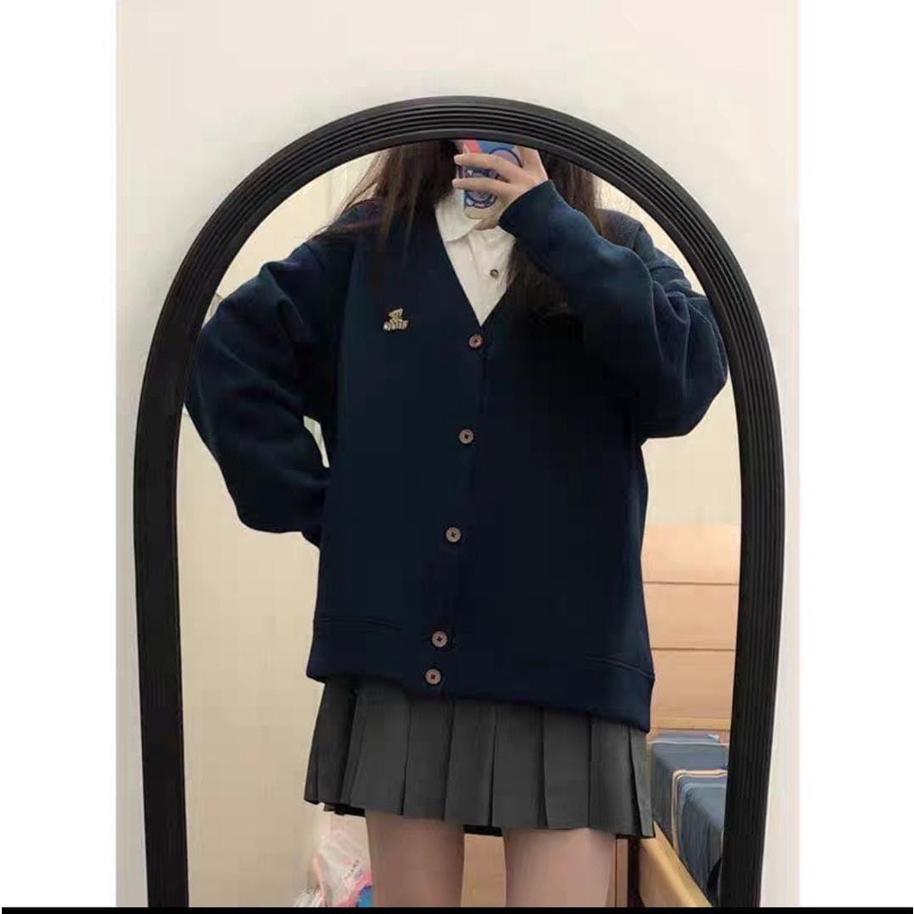 BEFAST - ZFS Cardigan DIANA Pocket Outer Fleece / MY BEAR EMBROIDERY / Jaket Outer Terbaru / Fashion Ala Wanita Korean Style / Jaket Kekinian Remaja ABG / Outift Wanita Trendy / Pakaian Casual Wanita