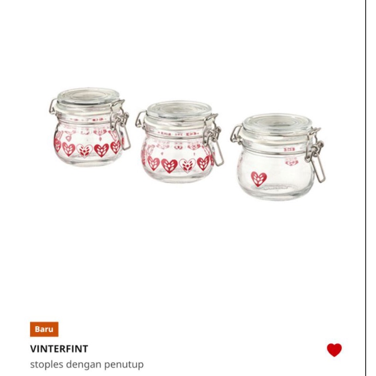 Jual VINTERFINT IKEA 2022 Stoples 3p IKEA VINTER 2022 Stoples isi 3 dengan penutup 13cl