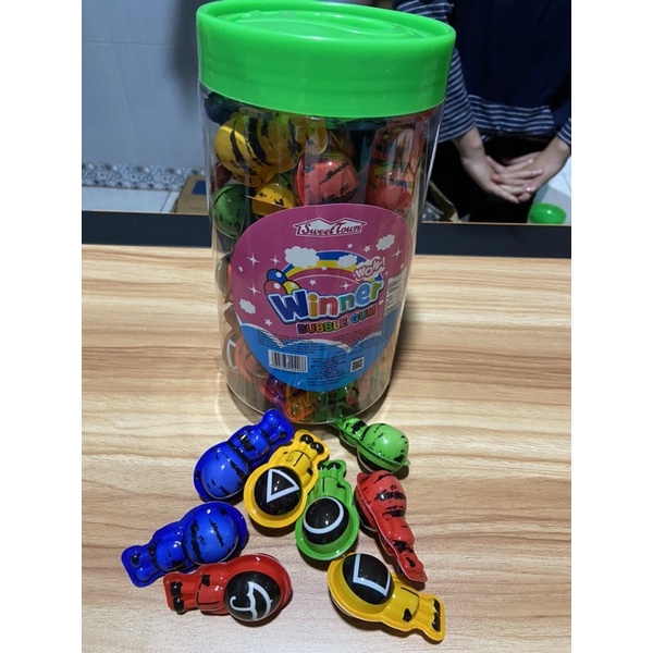 

PERMEN KARET BUBLLE GUM WINNER ROBOT ISI 50PC FREE TOPLES